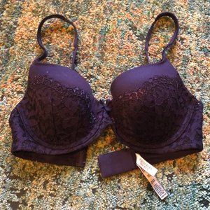 Victoria's Secret Purple Multi-Way Demi Bra 32DD